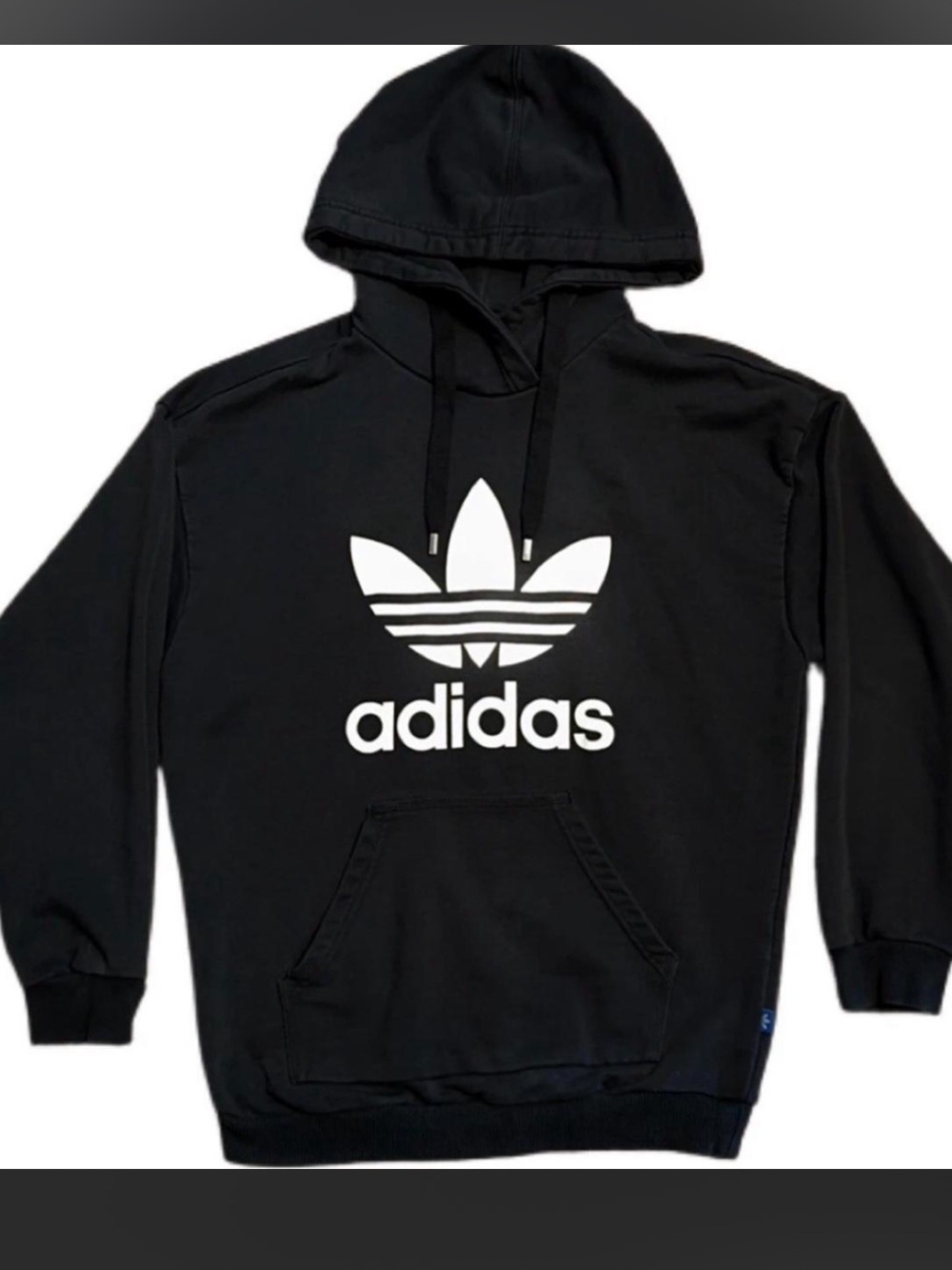 adidas Originals large Trefoil hoodie in black size XS EUC